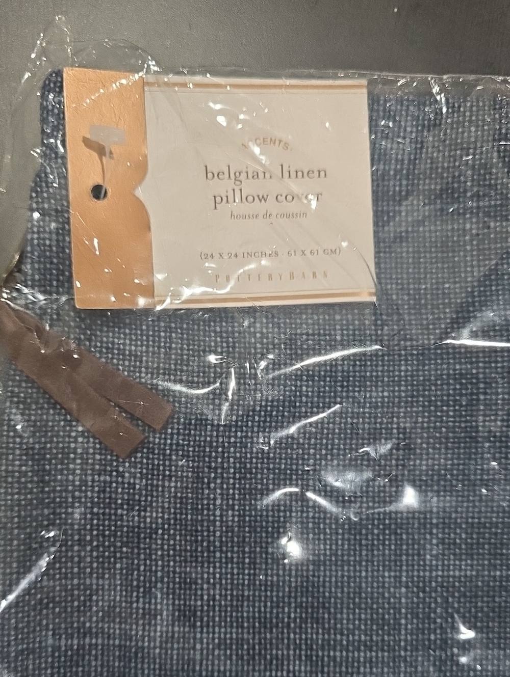 Pottery BARN belgian Linen Pillow Cover 24x24 Inches